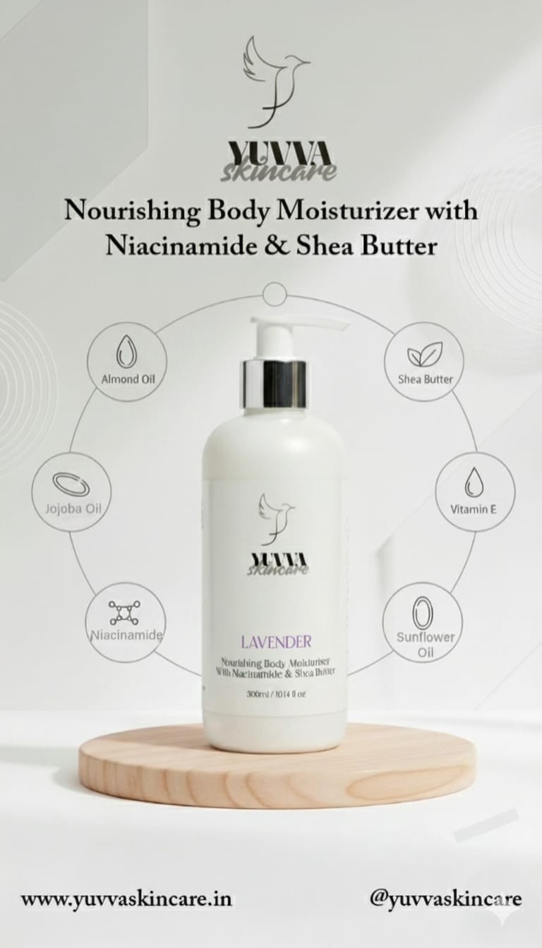 Nourishing Body Moisturiser with Niacinamide & Shea Butter | Lavender | 200ml