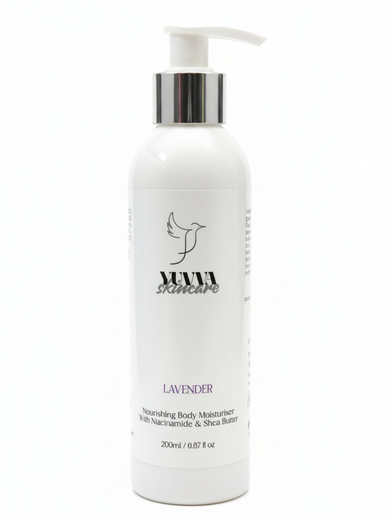 Nourishing Body Moisturiser with Niacinamide & Shea Butter | Lavender | 200ml