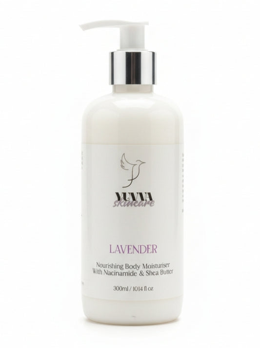 Nourishing Body Moisturiser with Niacinamide & Shea Butter | Lavender | 300ml