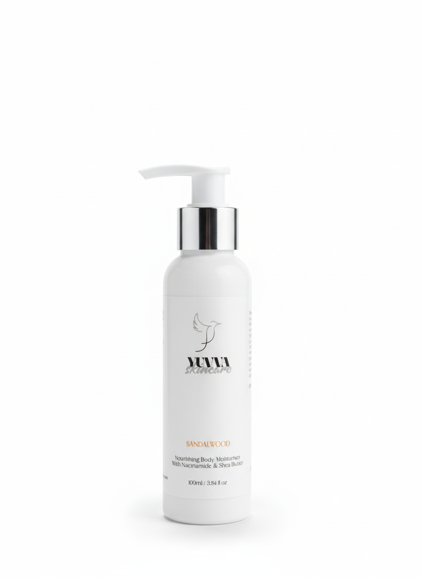Nourishing Body Moisturiser with Niacinamide & Shea Butter | Sandalwood | 100ml