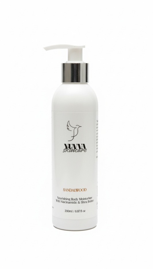 Nourishing Body Moisturiser with Niacinamide & Shea Butter | Sandalwood | 200ml
